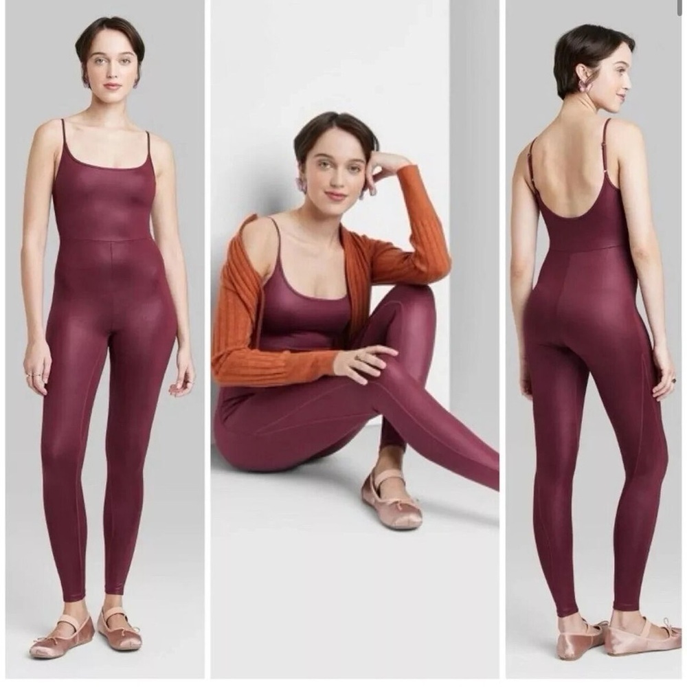 Women's Wild Fable Liquid Jumpsuit • Burgundy